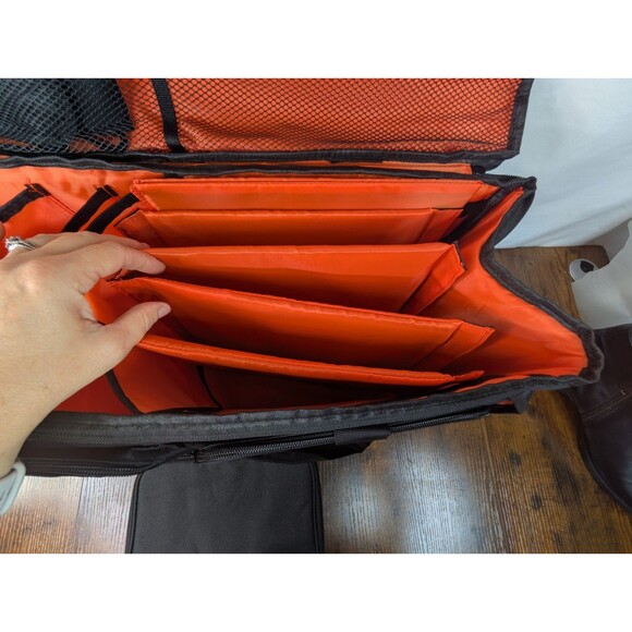 DJ Cable File Bag, Detachable Padded Bottom and Dividers, Travel Gig - Picture 5 of 15